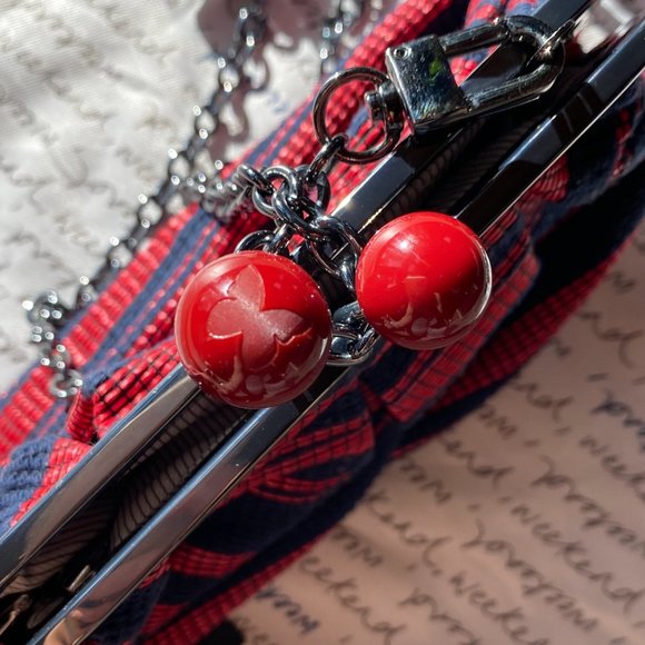 Weekend Max Mara Red and Blue Striped Bag - Picture 5 of 8